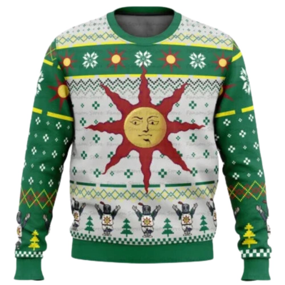 Christmas Solaire Dark Souls Ugly Christmas Sweater