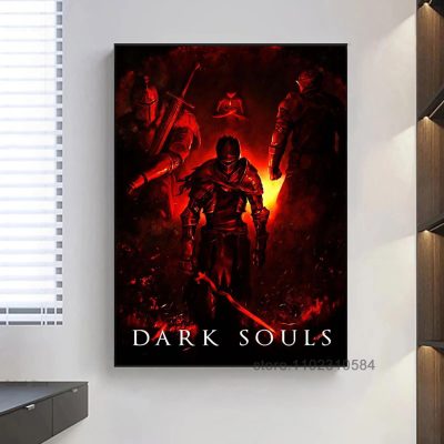 Dark Souls Game Poster Wall Art Canvas Posters Decoration Art Poster Personalized Gift Modern Family bedroom 17 - Dark Souls Store