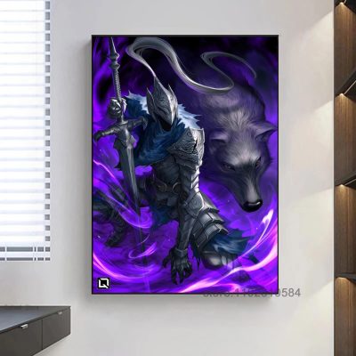 Dark Souls Game Poster Wall Art Canvas Posters Decoration Art Poster Personalized Gift Modern Family bedroom 26 - Dark Souls Store