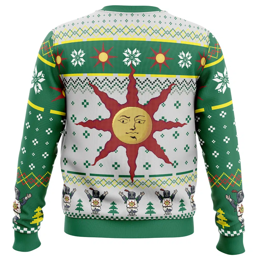 The Sun Dark Souls Ugly Christmas Sweater BACK mockup - Dark Souls Store