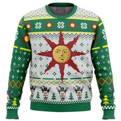 The Sun Dark Souls Ugly Christmas Sweater FRONT mockup - Dark Souls Store