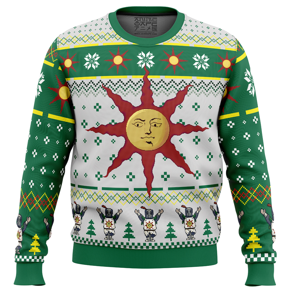 The-Sun-Dark-Souls_Ugly-Christmas-Sweater-FRONT-mockup The Sun Dark Souls Ugly Christmas Sweater FRONT mockup - Dark Souls Store